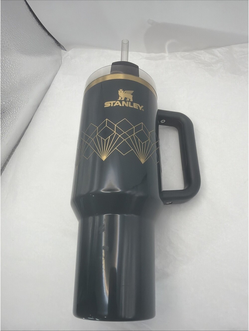 Stanley Quencher H2.0 FlowState 40oz Forest Tumbler NWT Straw Handle Green